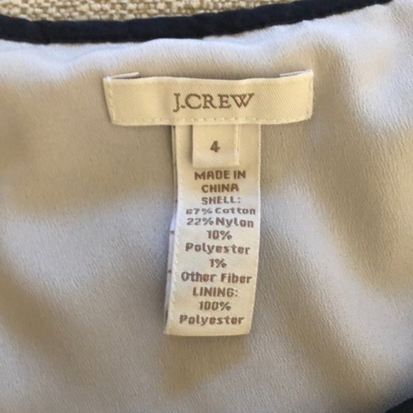 J.CREW eyelet lace with cream silk underlay top - Picture 6 of 6